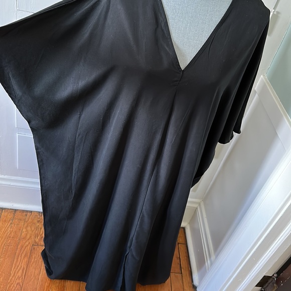 Grace Atwood, the drop black caftan tunic dress 100% viscose NWT - Picture 4 of 7